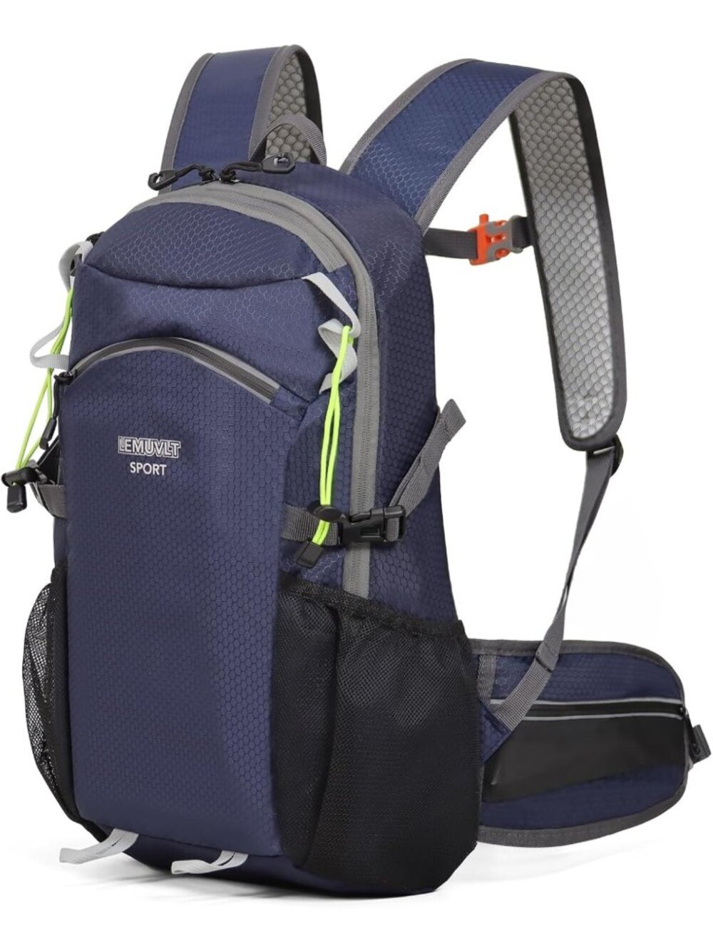 Lightweight 22L Hiking Daypack with Waist Pocket for Biking, Skiing & Travel